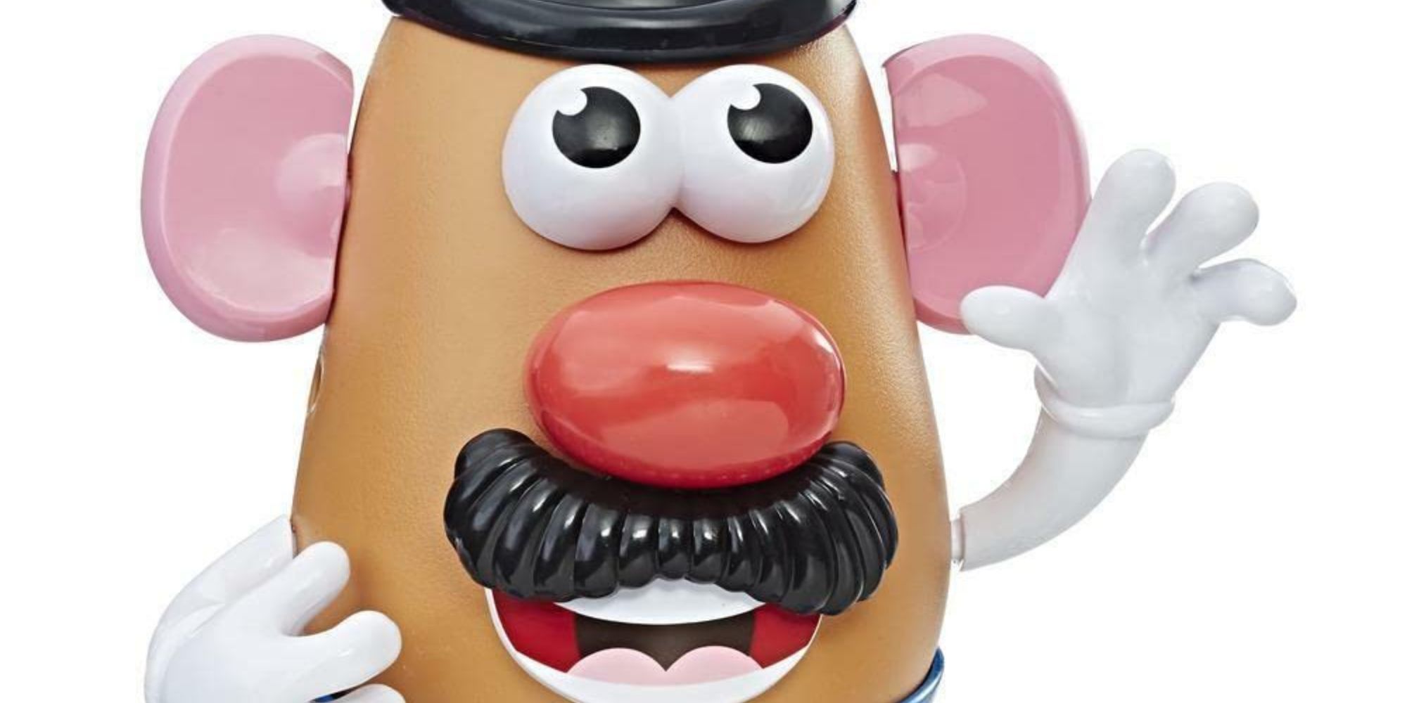 classic mr potato head toy smiling and waving
