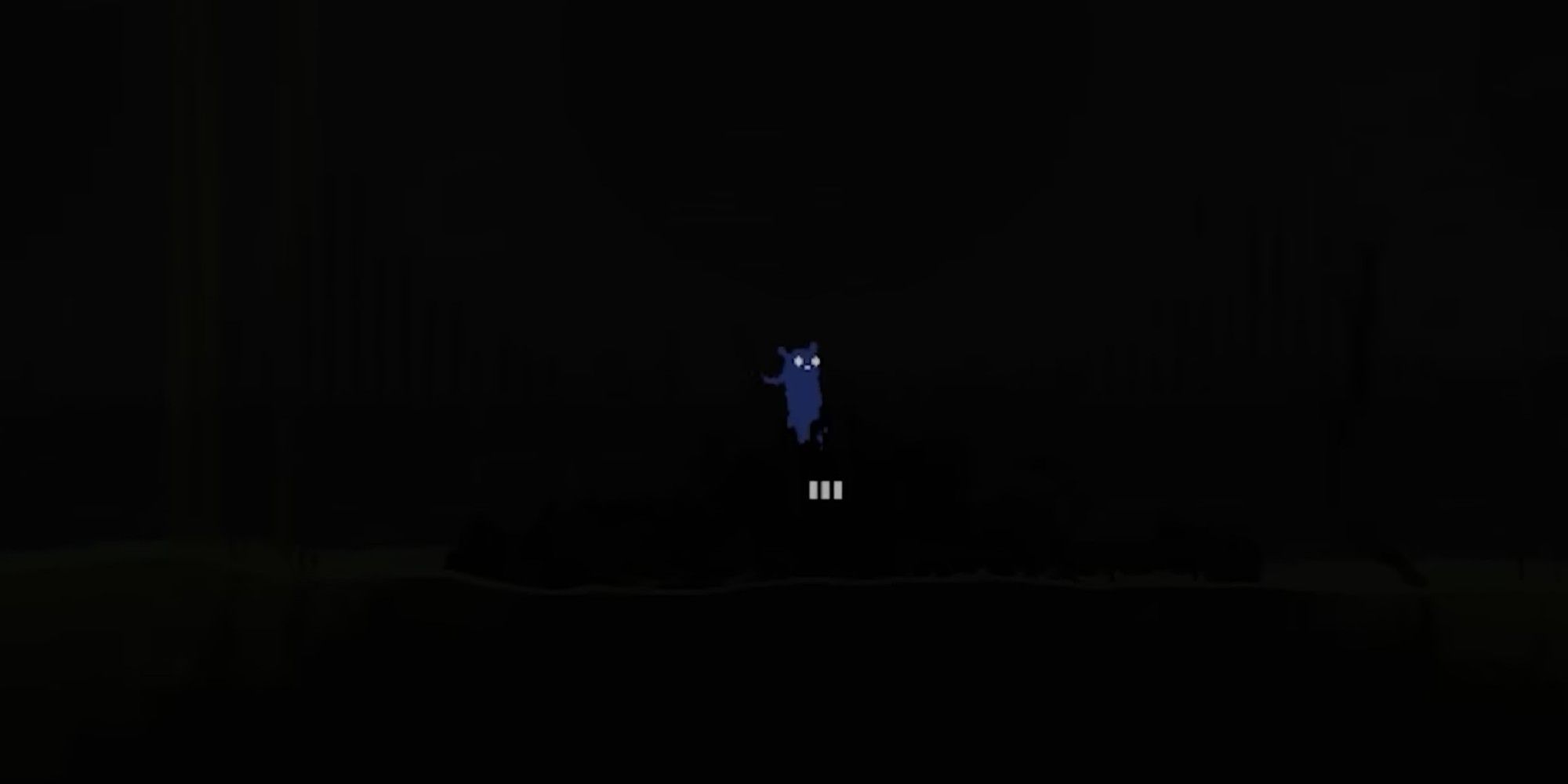 ??? is standing in a dark room waiting until the next light blinks
