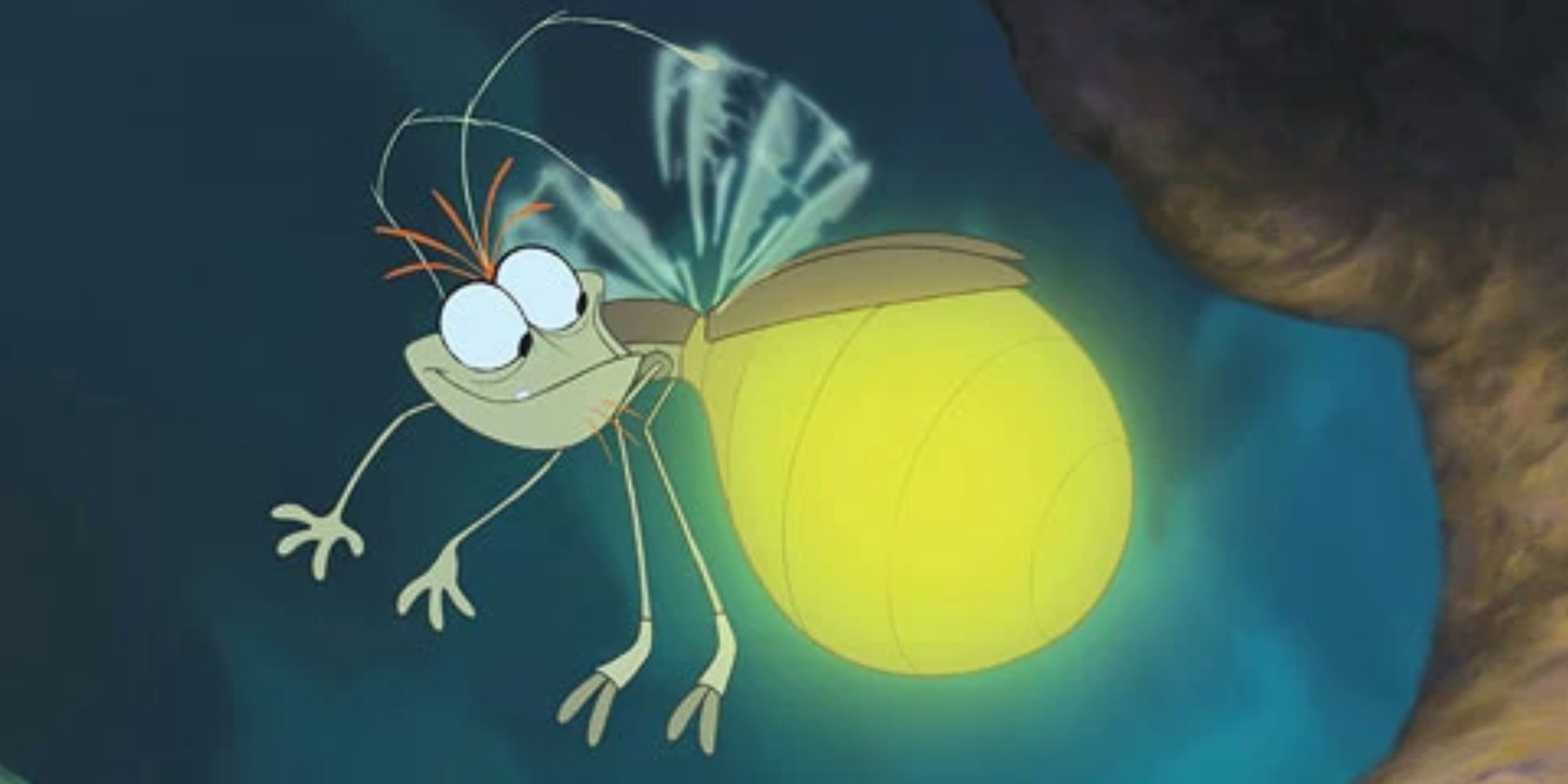 Ray glowing in The Princess and the Frog