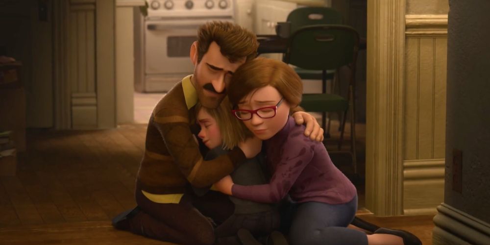 Riley and her parents reconciling