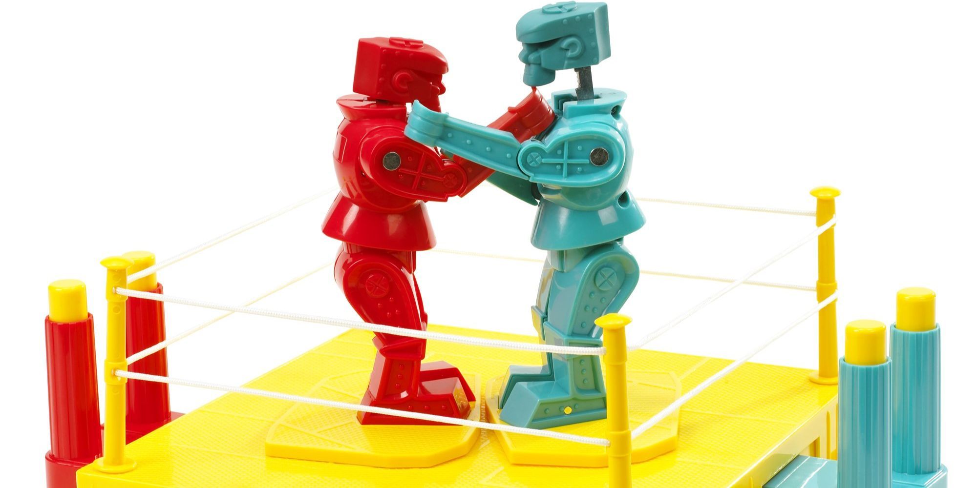 rock em sock em robots game the blue robot head popped up