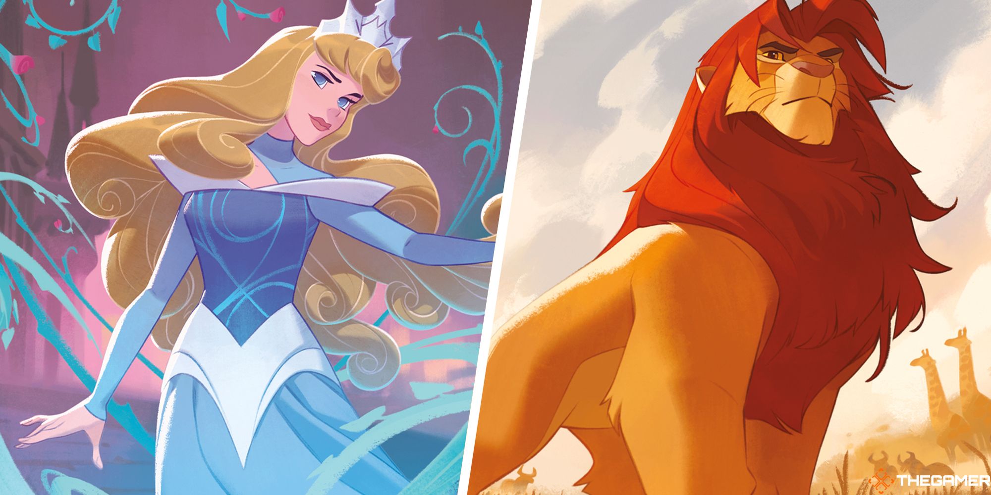 Sapphire Steel deck aurora and mufasa side by side