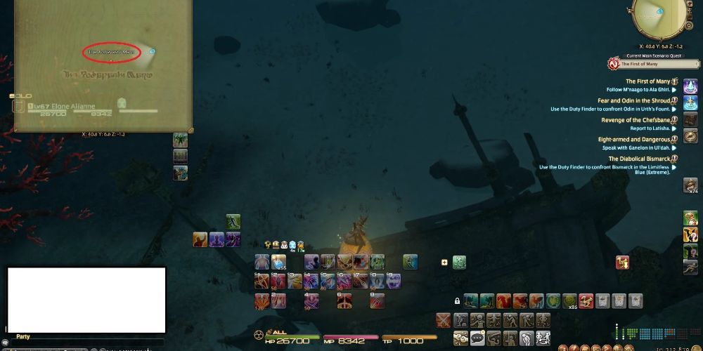Searching the wreck of the Kobayashi Maru underwater