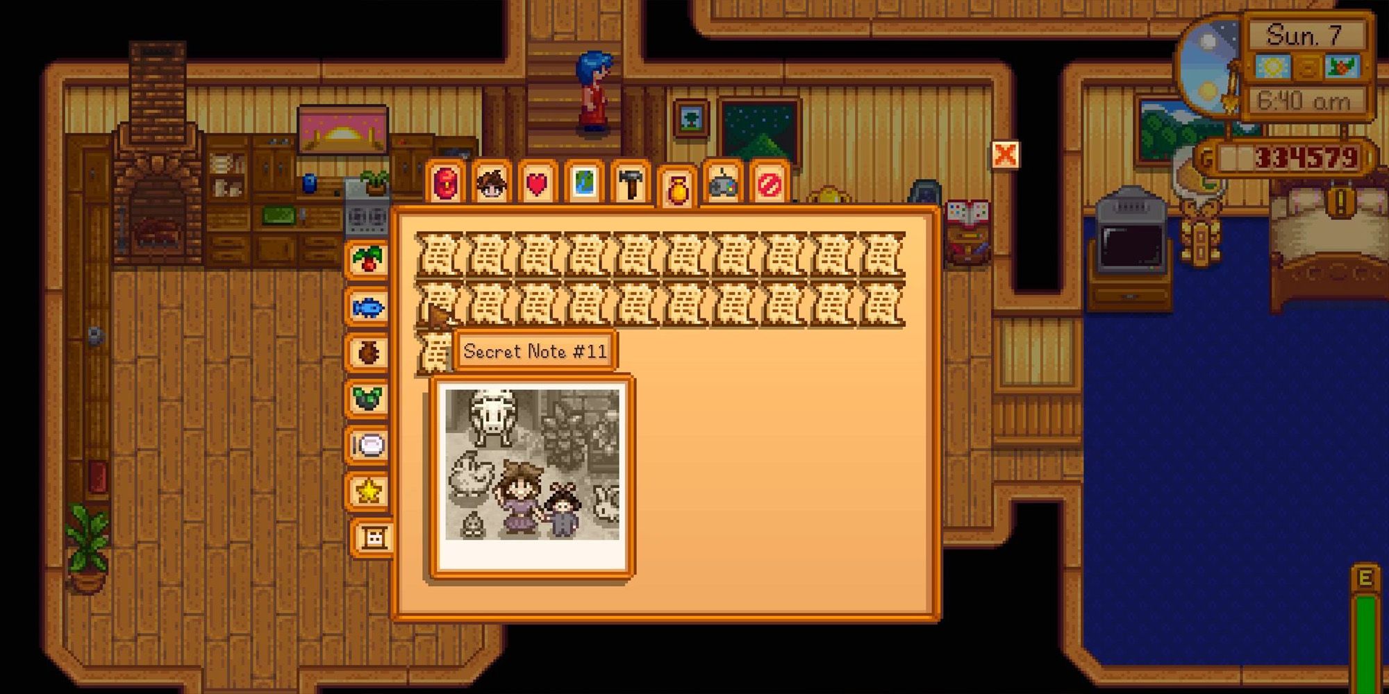 Secret Note Collection in Stardew Valley