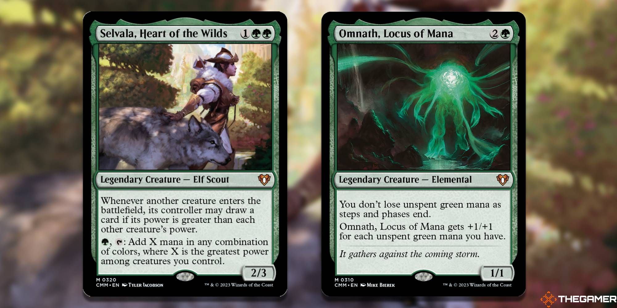 Selvala, Heart of the Wilds + Omnath, Locus of Mana