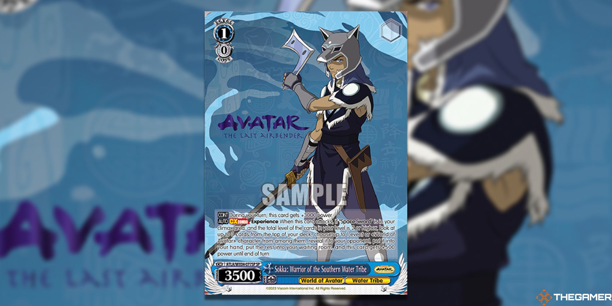 Sokka Warrior of the Southern Water Tribe (SP) Card Art