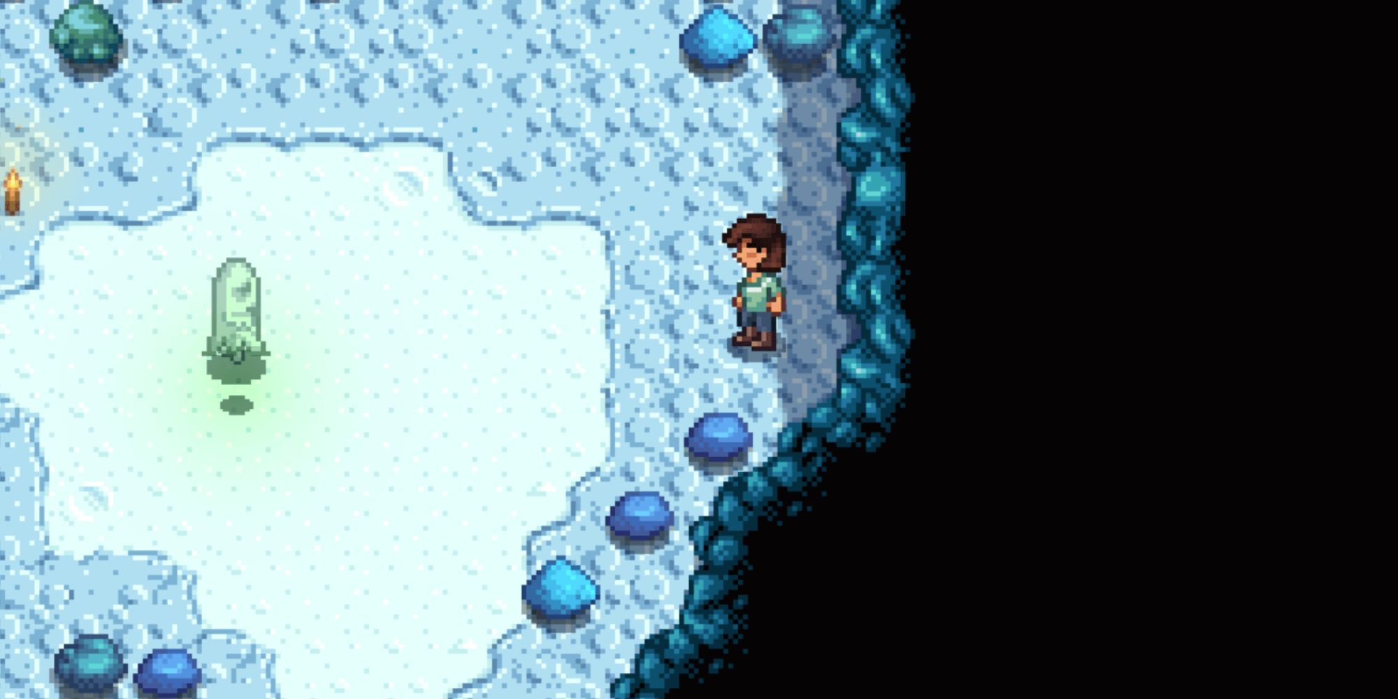 stardew valley player and ghost in the mines