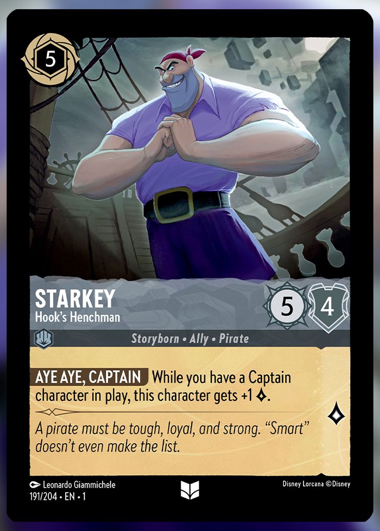 Starkey, Hook's Henchman