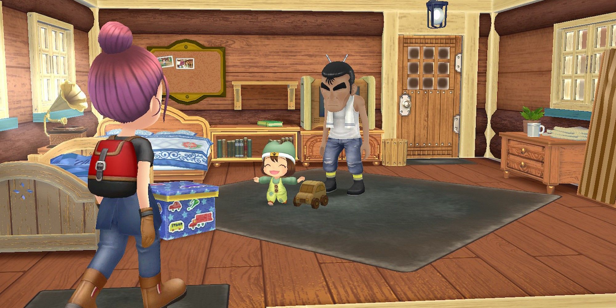 story of seasons a wonderful life heart events takakura and your child at your house
