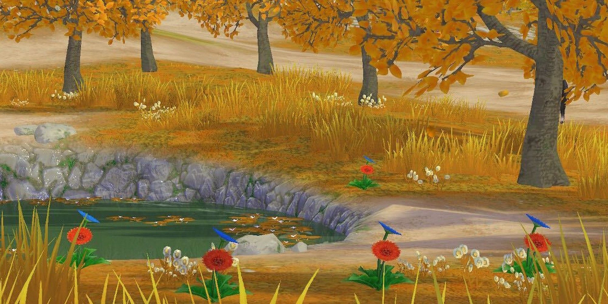 story of seasons a wonderful life trick blue flowers autumn foraging
