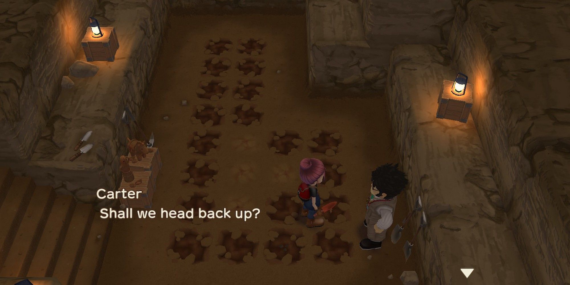 story of seasons a wonderful life year two dig site carter ending the day