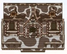 sun haven tier 3 cow print house