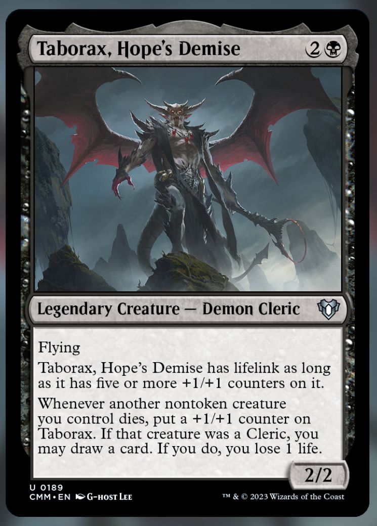 Taborax, Hope's Demise