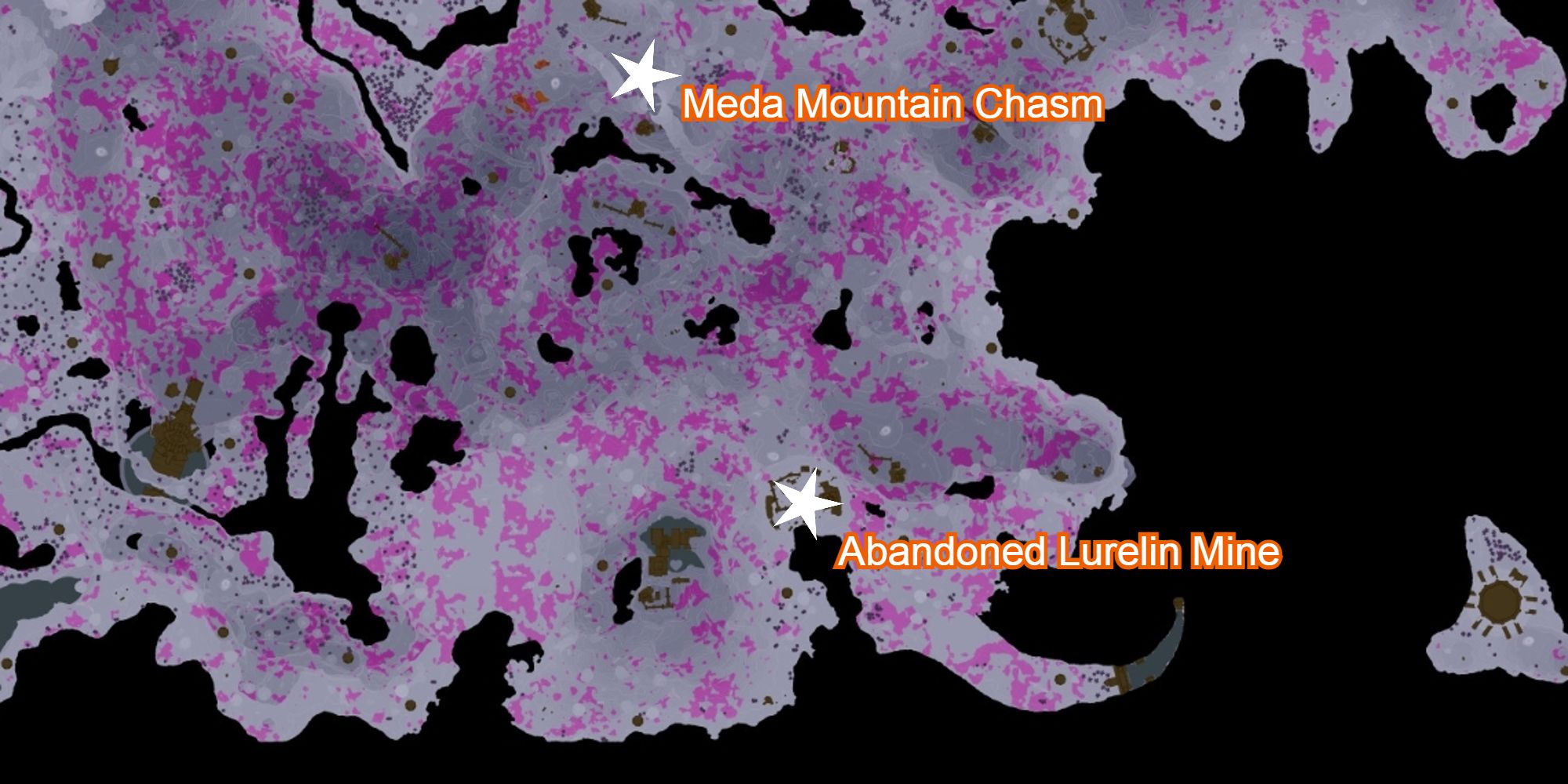 tears of the kingdom Abandoned Lurelin Mine location marked on map