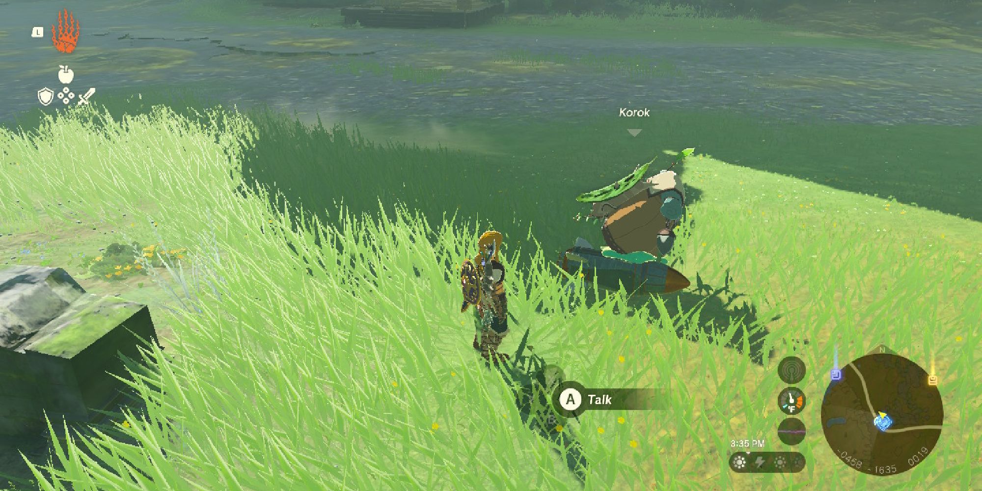 tears of the kingdom korok strapped to a rocket