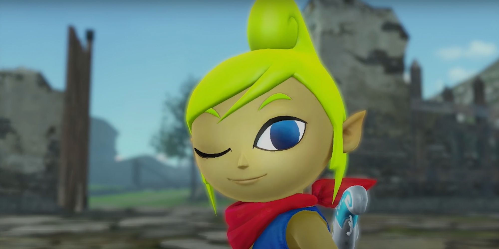 Tetra Winking in Hyrule Warriors