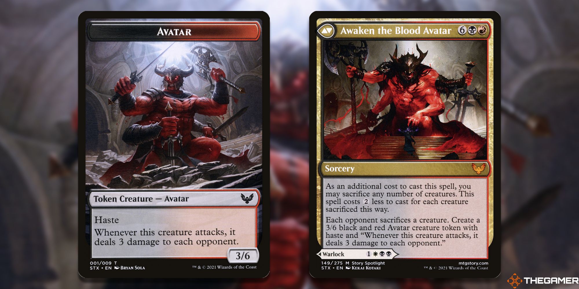 MTG: Avatar and Awaken the Blood Avatar cards