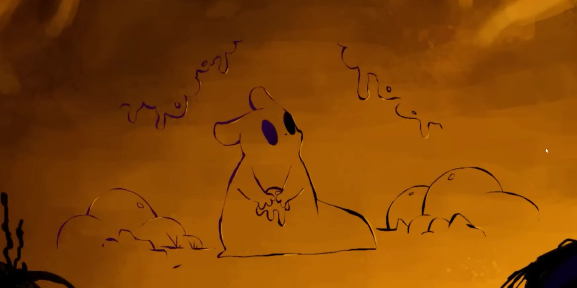 The Gourmand shown as art drawn on a wall