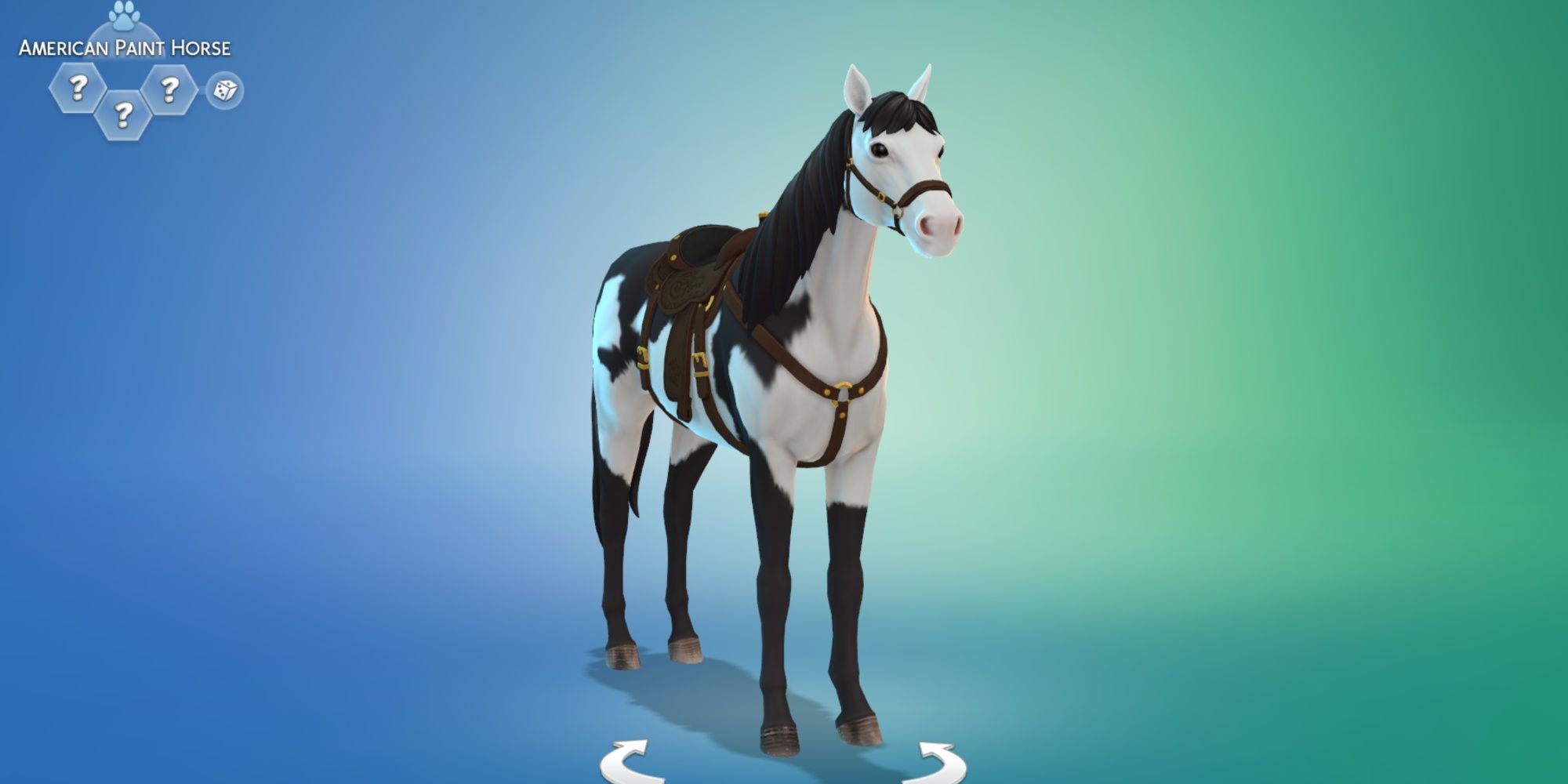 The Sims 4 Horse Ranch - American Paint Horse in CAS
