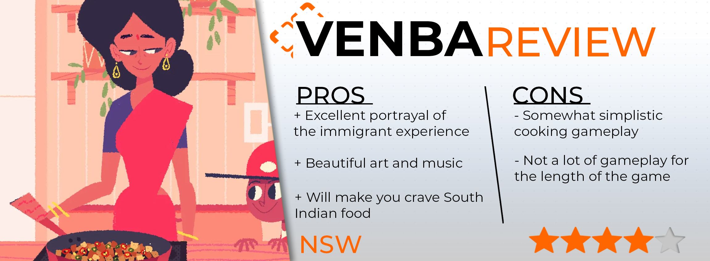 Venba Review Card