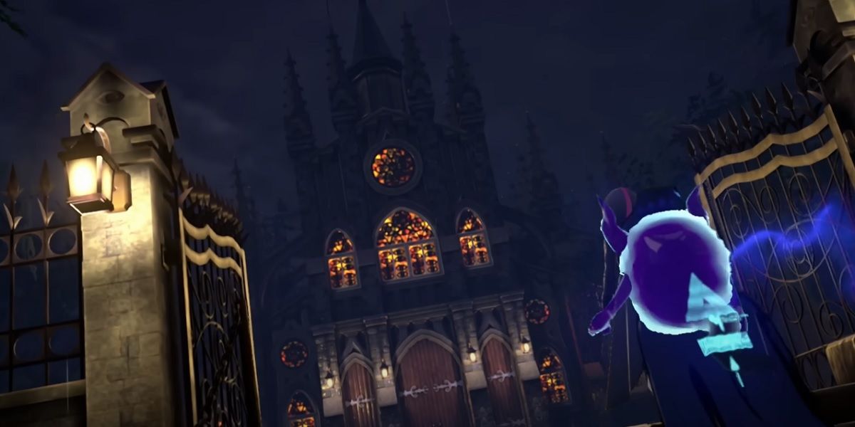 Yuma and Halara approach Kanai Ward's lone church in Rain Code