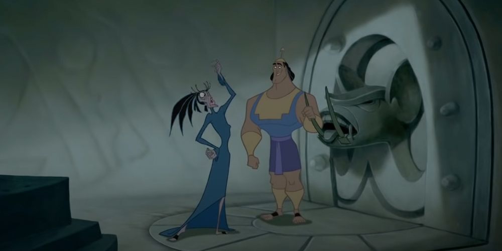 Yzma and Kronk Pull the lever dark cavern lair