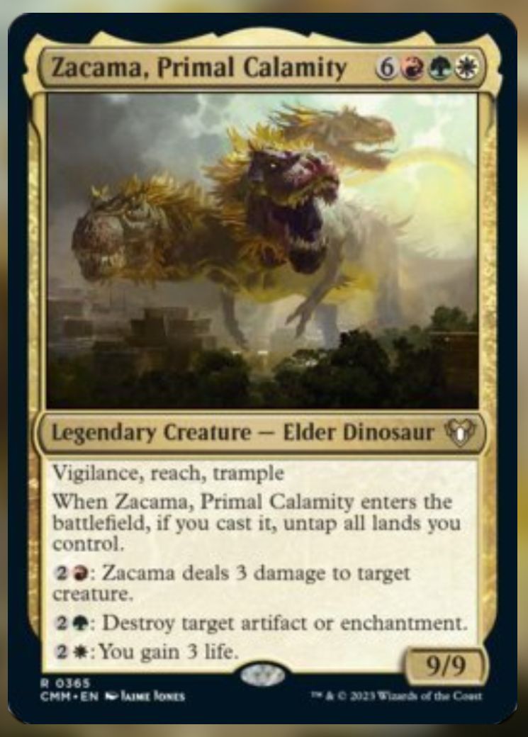Zacama, Primal Calamity