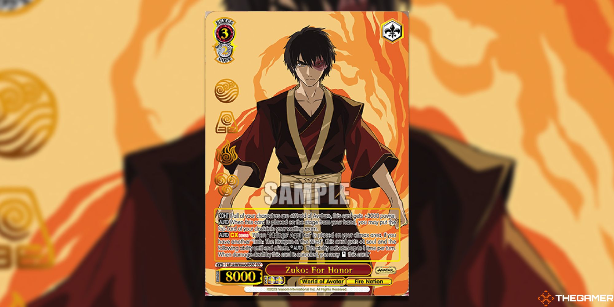 Zuko For Honor (SEC) Card Art