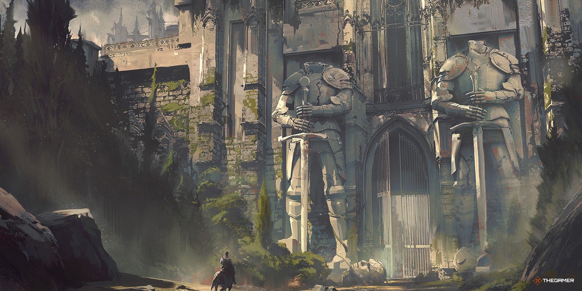 Dungeons & Dragons Man In Front Of Ruins