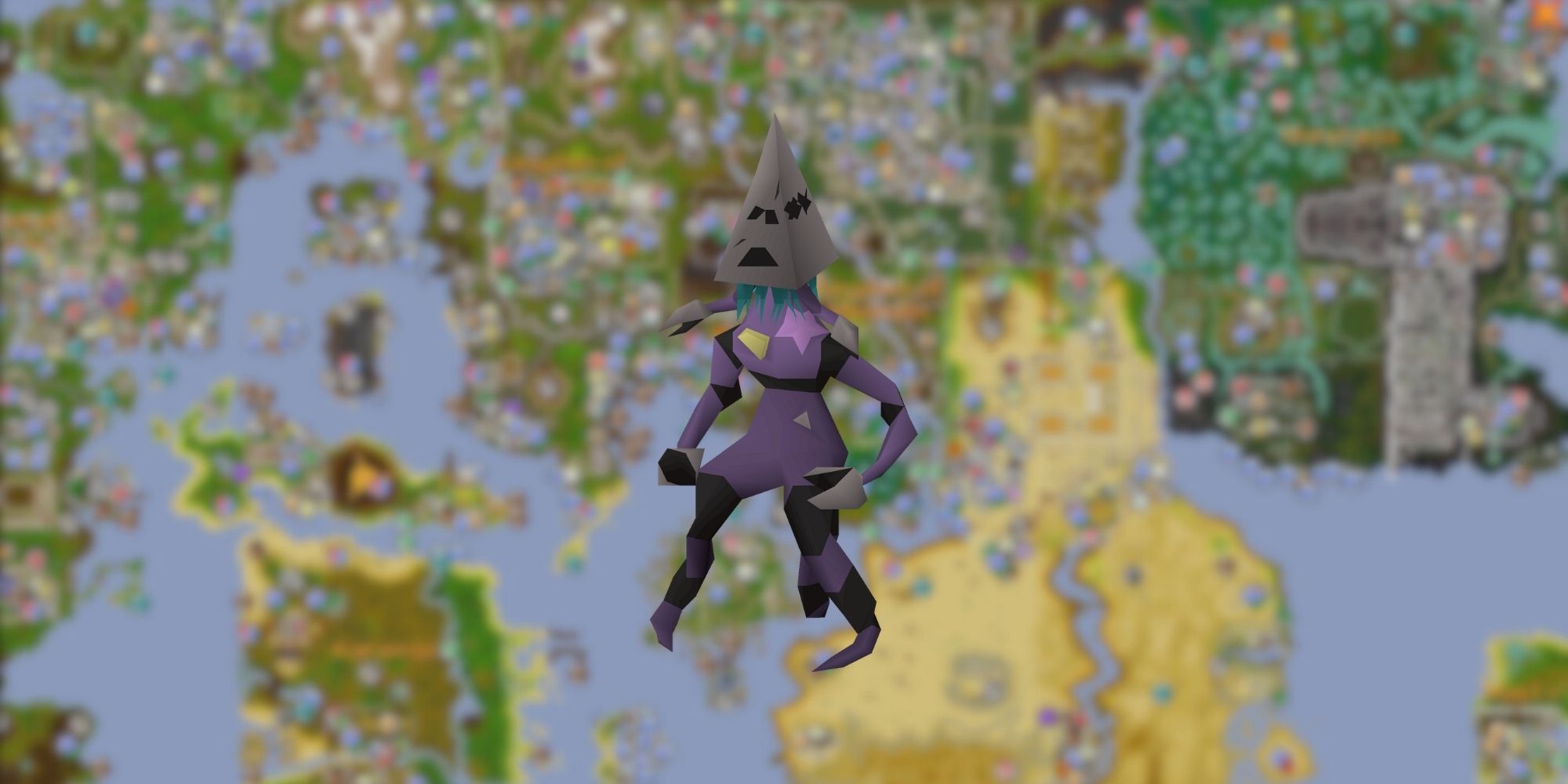 Old School Runescape world map with the Skilling Pet: Abyssal Protector