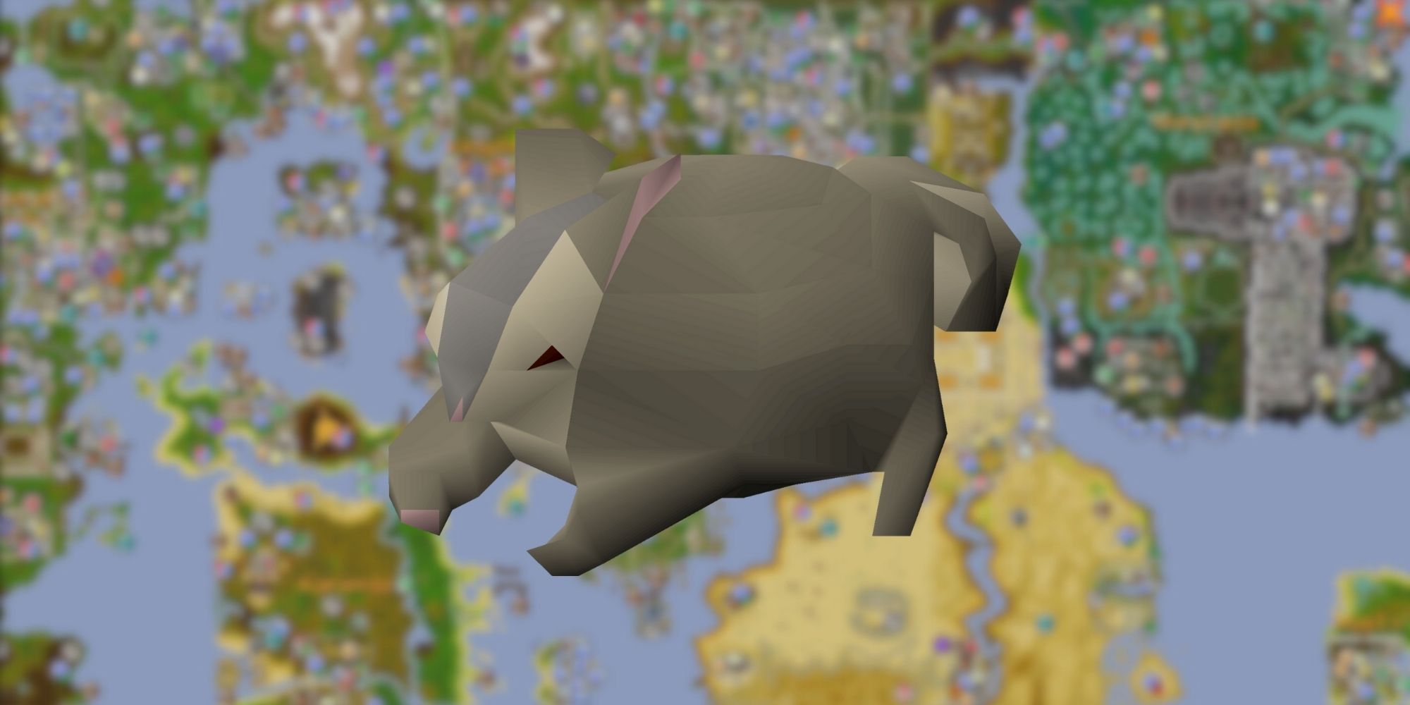 Old School Runescape world map with the Skilling Pet: Baby Chinchompa