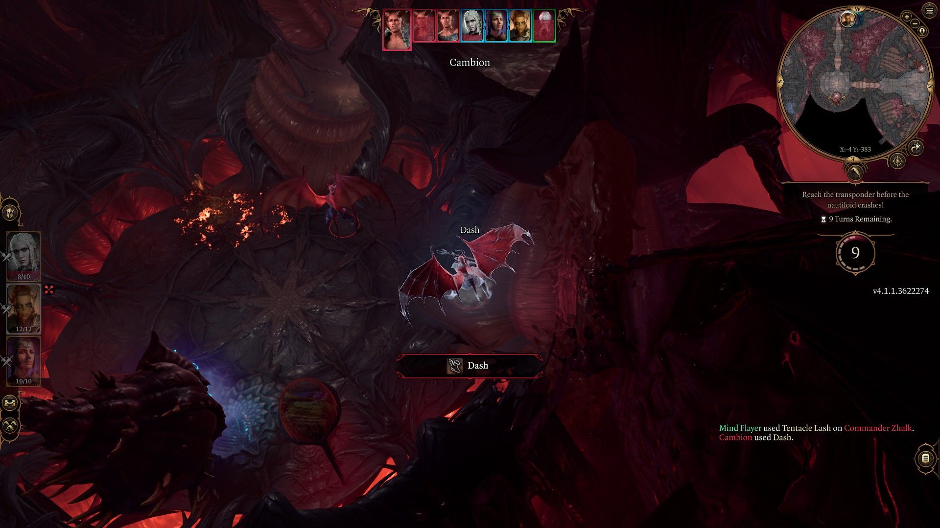 Cambion Reinforcements Use Dash On Nautiloid During Zhalk Fight