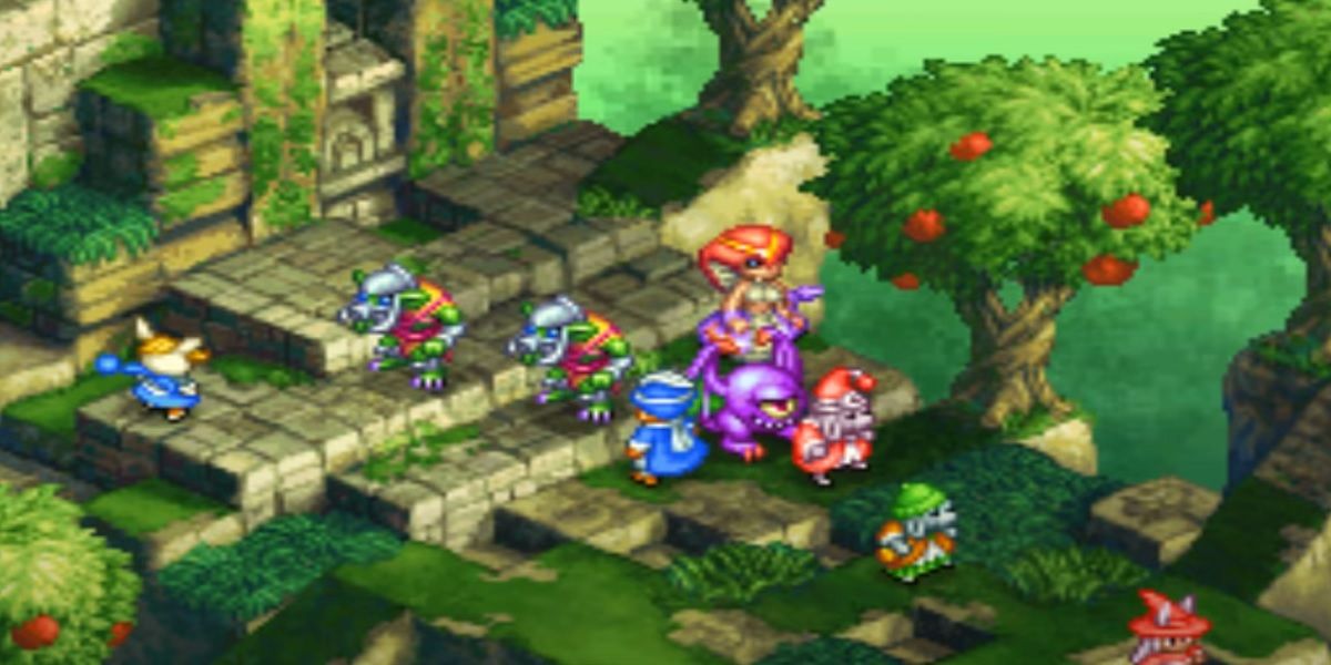 A Blue Mage learning an ability in FFTA2
