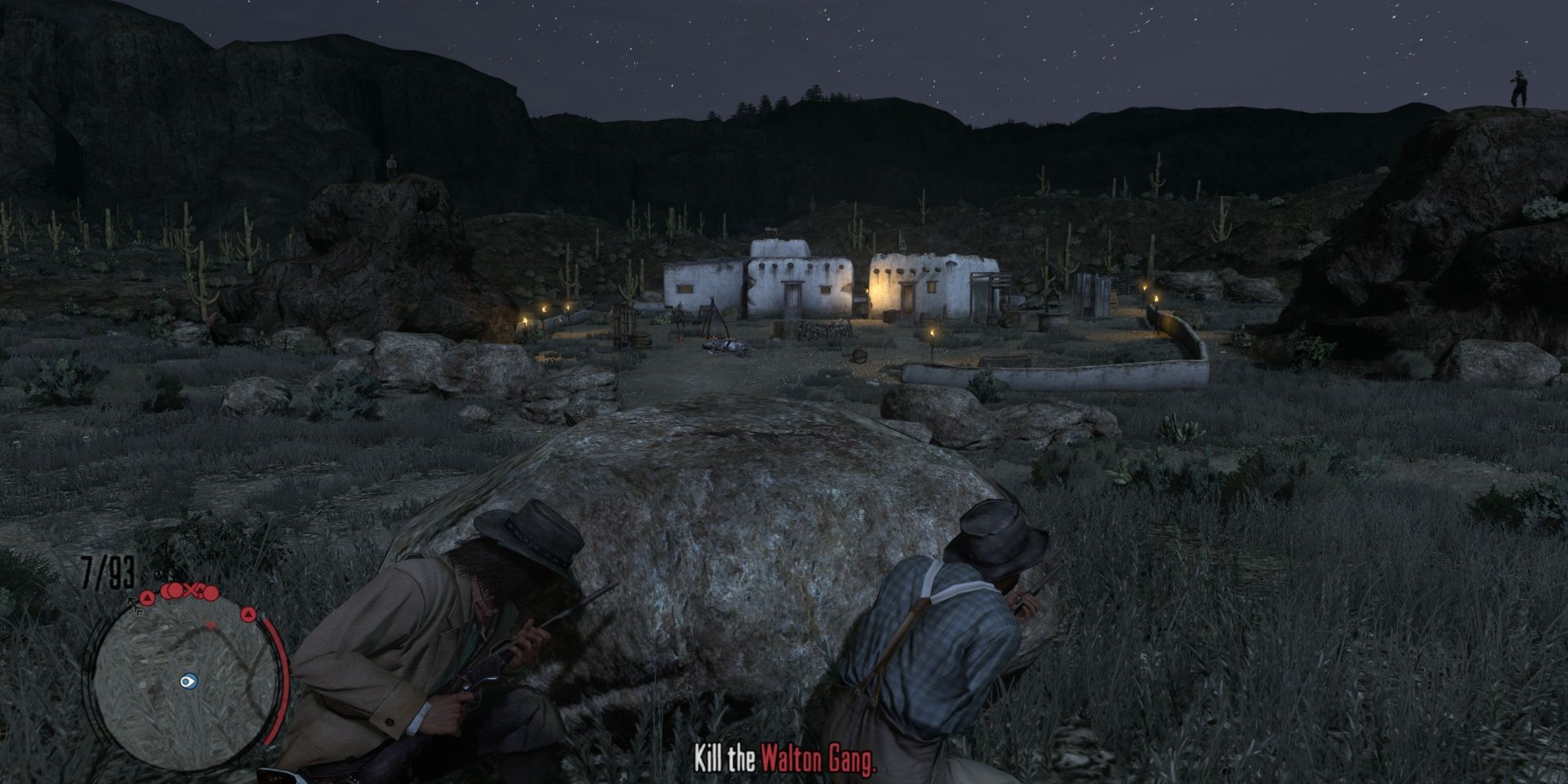 A hideout battle in Red Dead Redemption