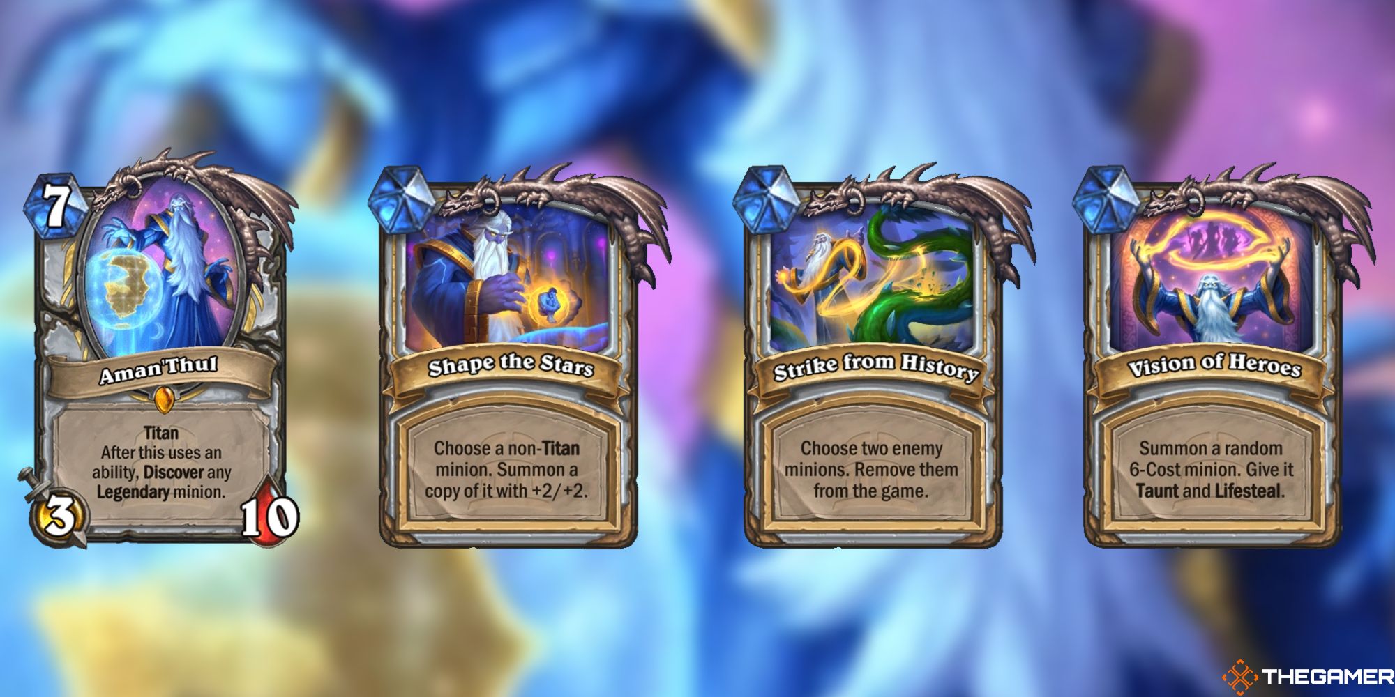 Aman'Thul and abilities Hearthstone