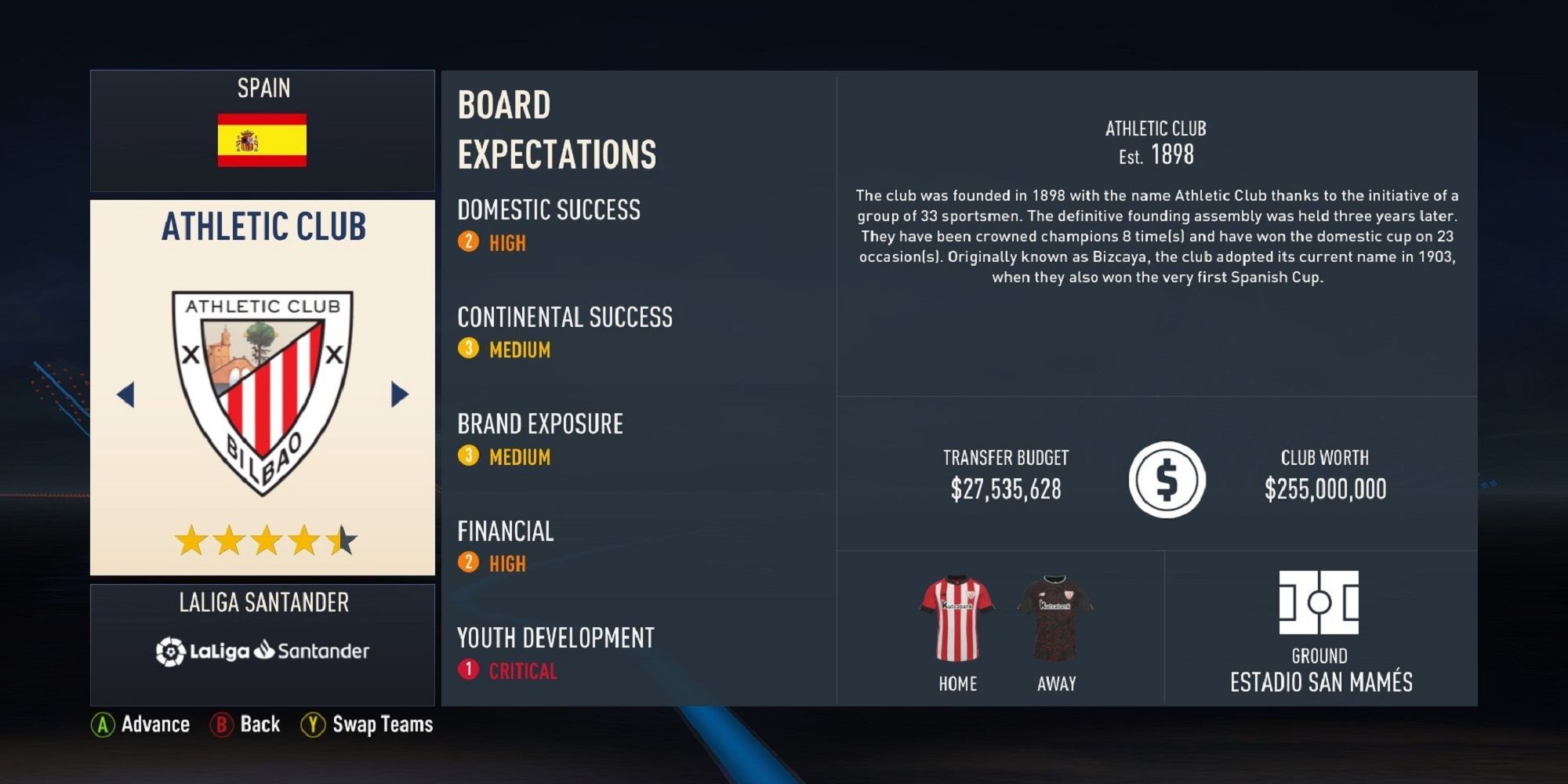 An image of Athletic Club in FIFA 23