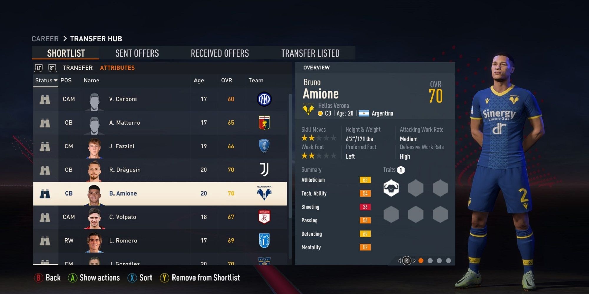 An image of Bruno Amione in FIFA 23