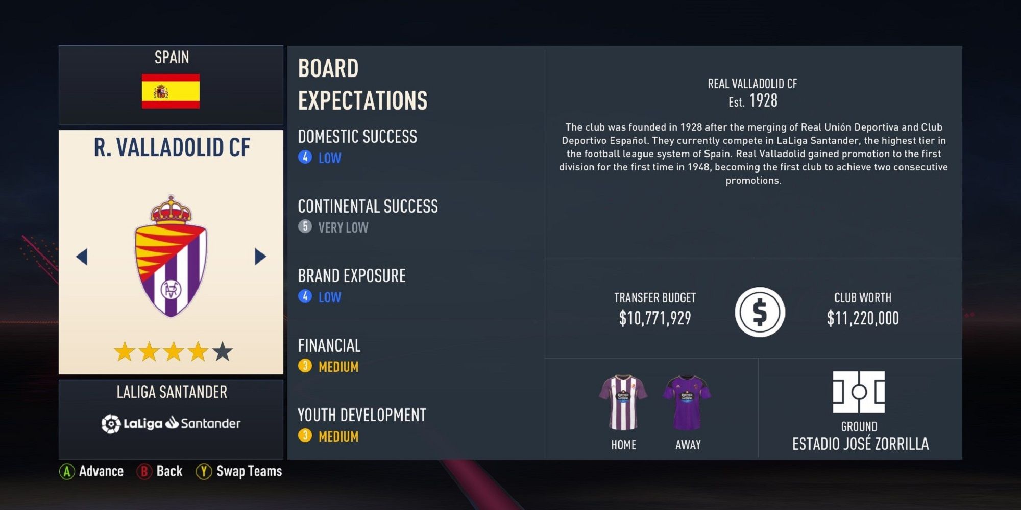 An image of Real Valladolid in FIFA 23