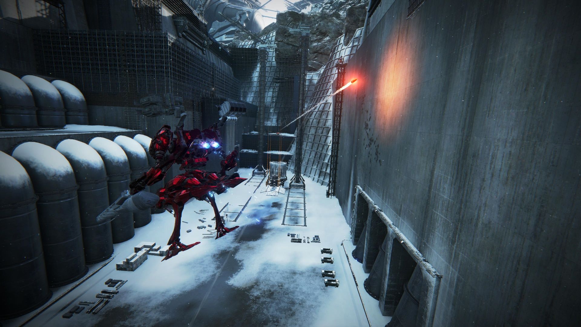 Armored Core 6, Climbing The Wall, Exploring the trench