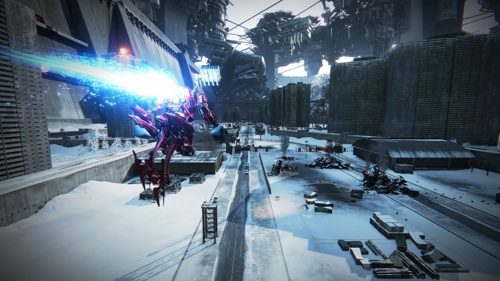 Armored Core 6, Climbing The Wall, Using the buildings as a shield