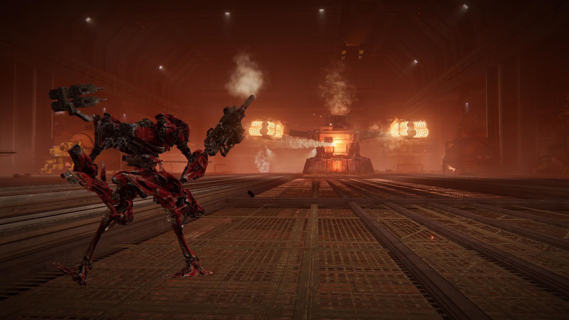 Armored Core 6, EC-0804 Smart Cleaner, Firing a cannon at the Cleaner's weak spot