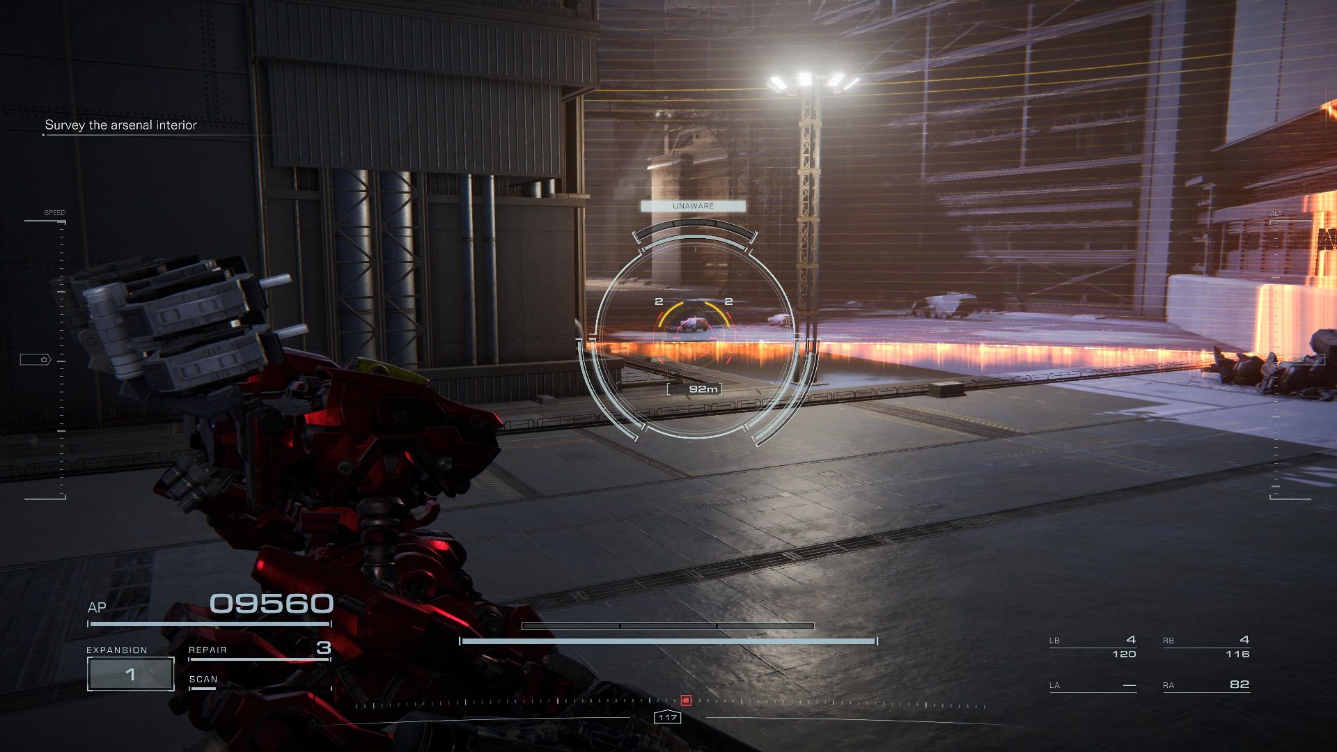 Armored Core 6, Investigate BAWS Arsenal No.2, Locating the ambushing mech