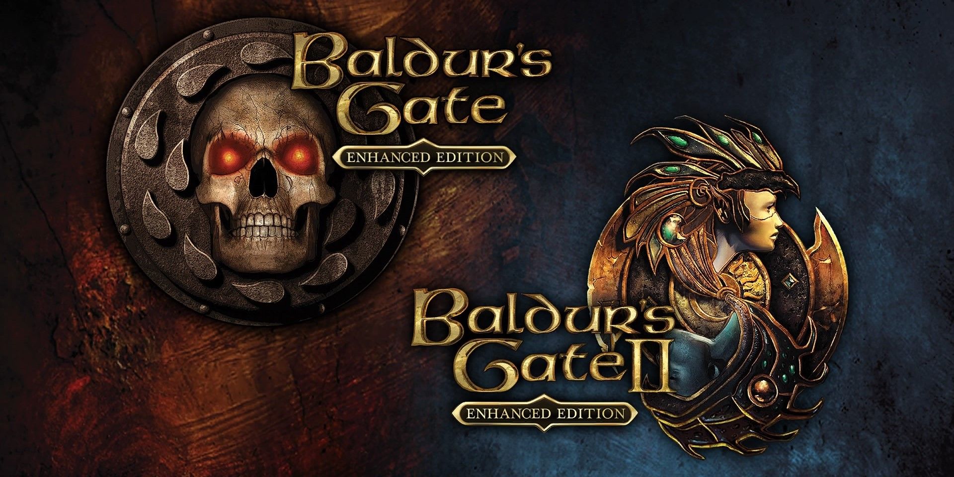 Screenshot of Baldur's Gate 1 and 2 Enhanced Edition start screen