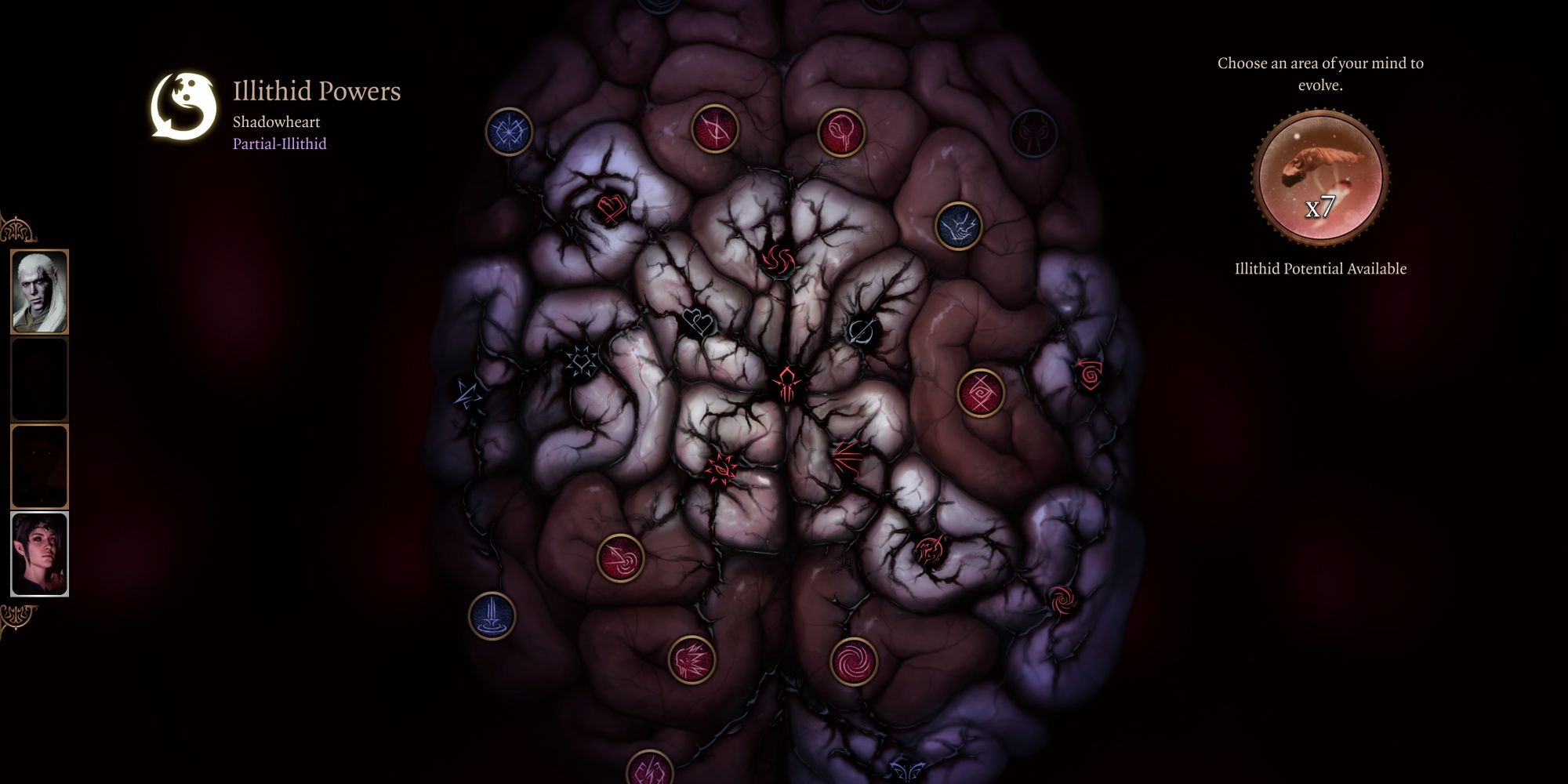 Baldur's Gate 3 Illithid Powers Skill Tree