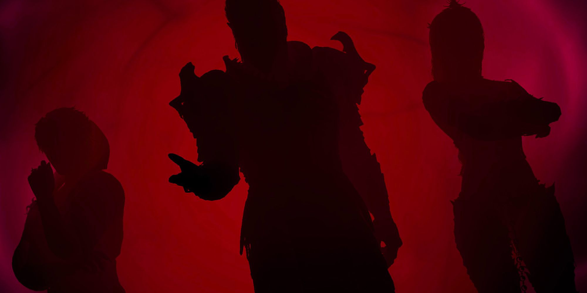 Baldur's Gate 3 silhouettes of Ketheric, Gortash, and Orin