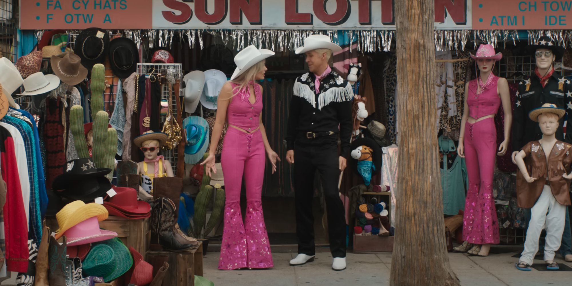 Barbie and Ken wearing Cowboy and Cowgirl outfits