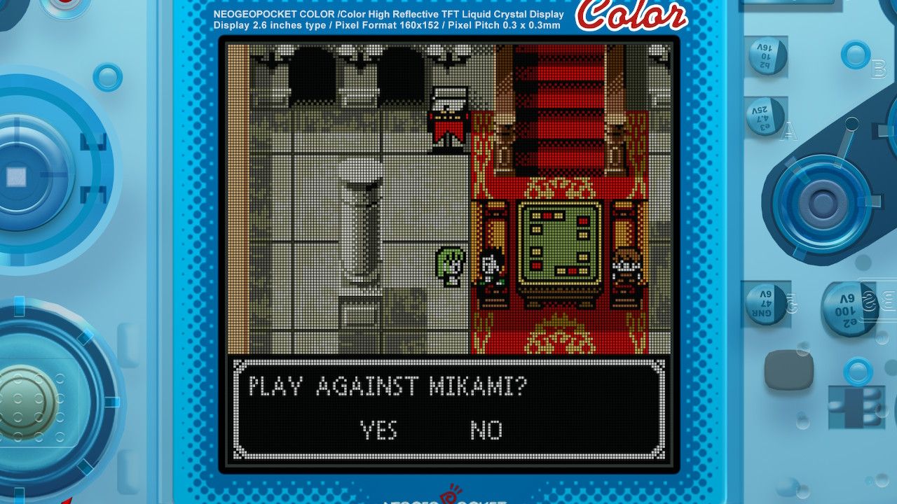 A screenshot of an NPC called Mikami in Card Fighter's Clash.