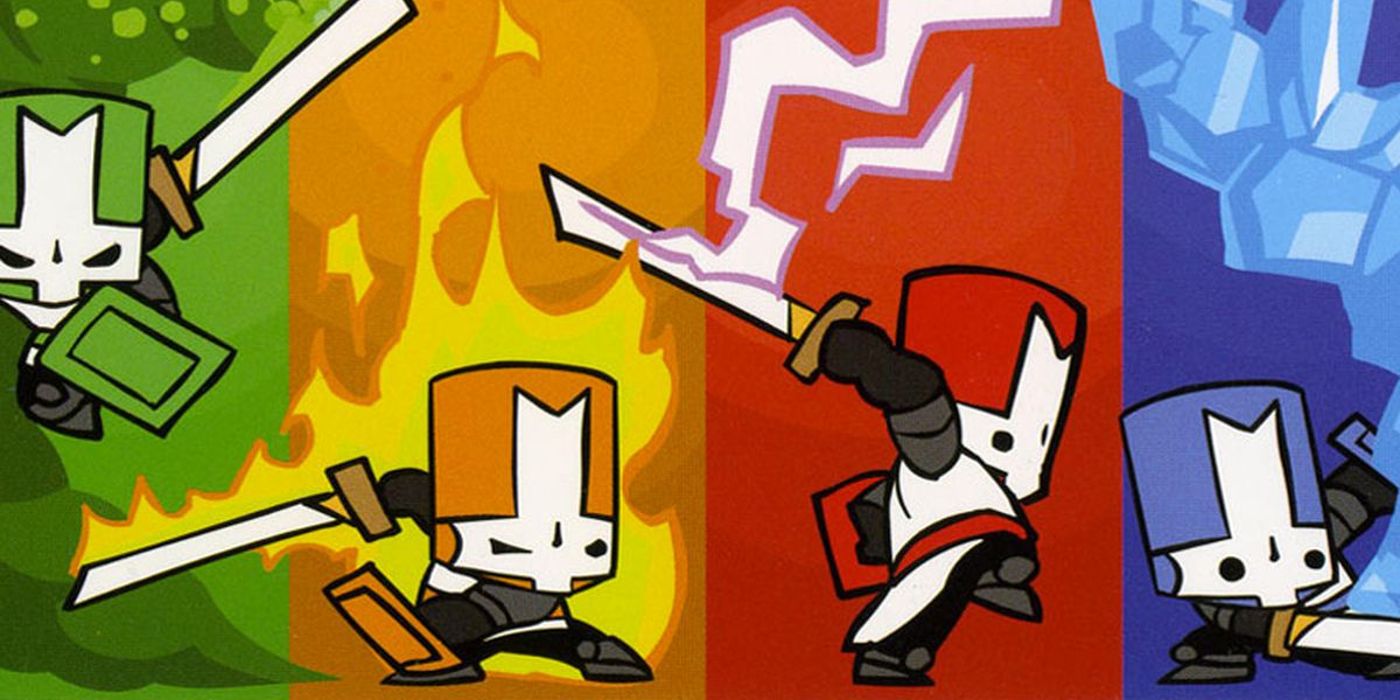 The Four Knights In Castle Crashers.