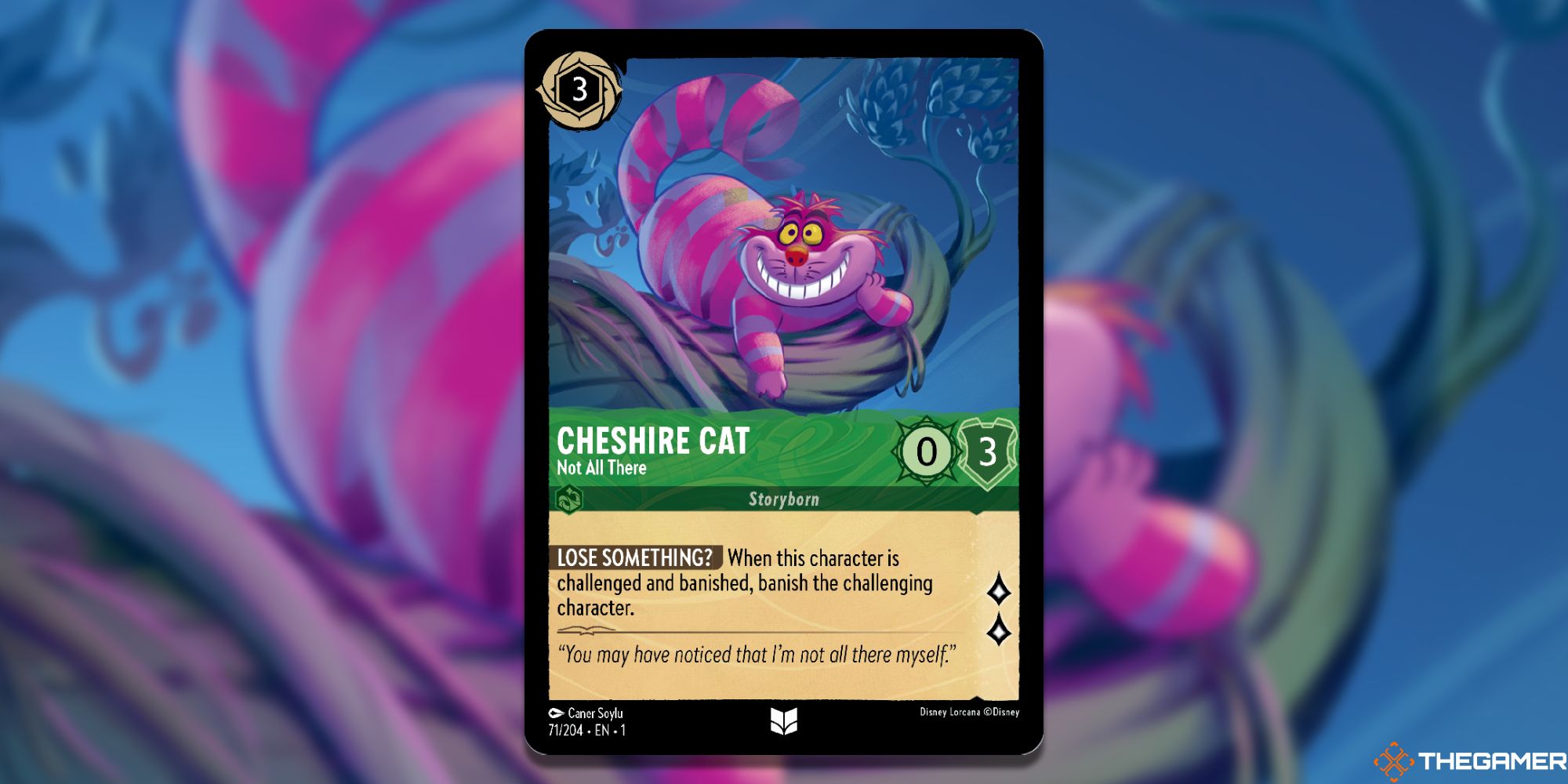 cheshire cat not all there full card lorcana
