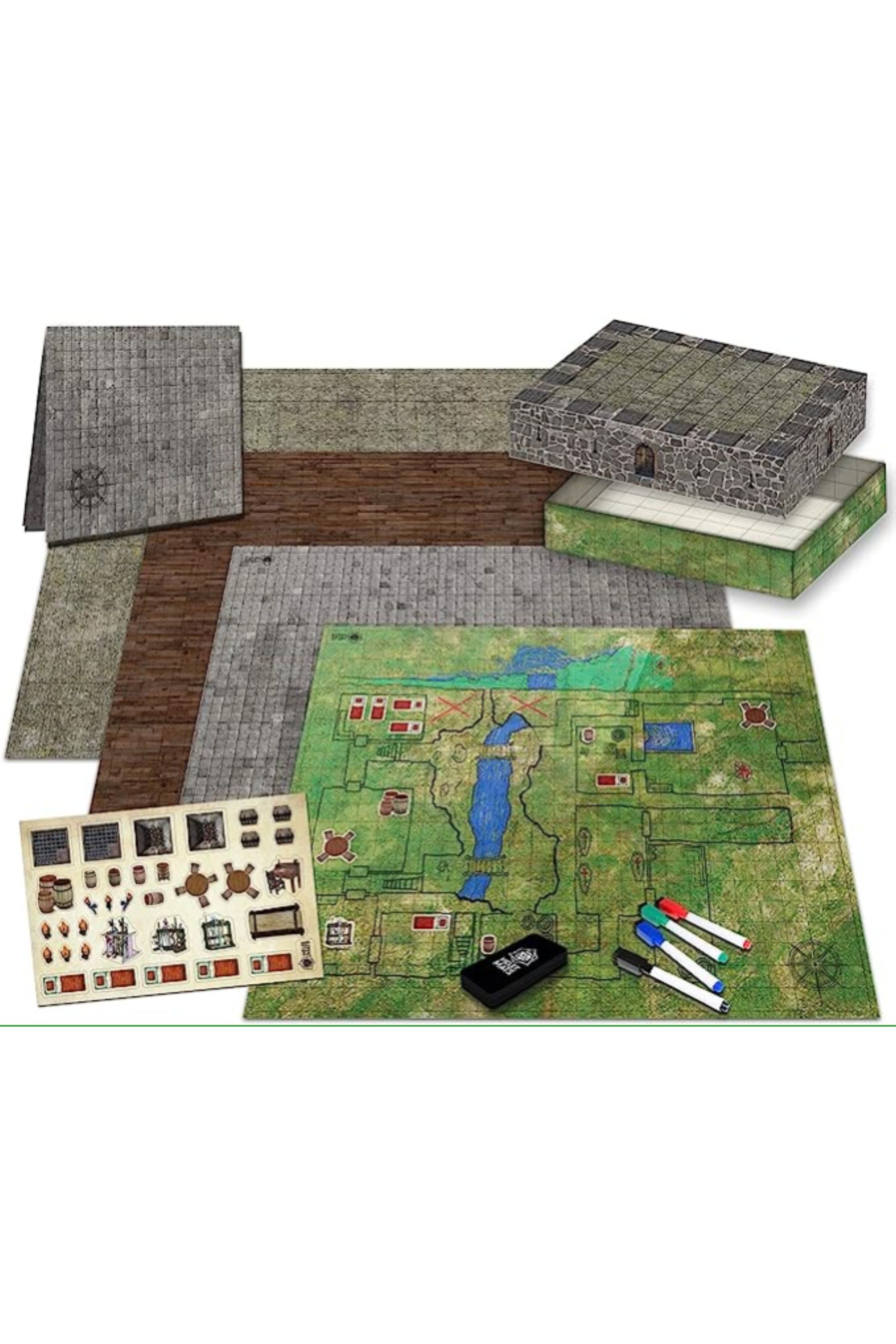 Melee Mats Ultimate Battle Grid Game Board